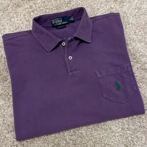 Polo Ralph Lauren Custom Fit Polo | Purple Vintage Wash | Large